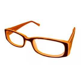 Cosmopolitan Womens Ophthalmic Rectangle Plastic Frame Plushed Lips  Brown 50mm