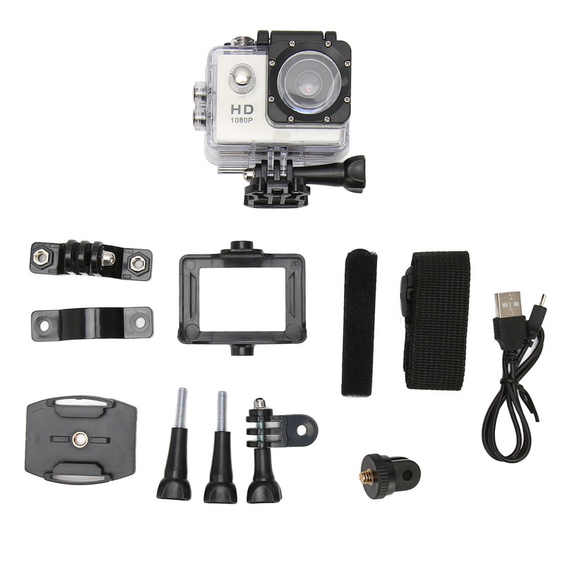 Underwater Waterproof Action Camera 1080P Multifunctional Diving Video Camera for
