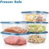 PEDECO 10PCS Rectangle Plastic Portion Box Sets with Lids.Food Storage