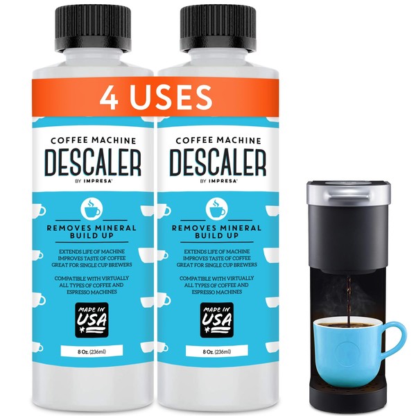 Descaler (2 Pack, 2 Uses Per Bottle) - Made in