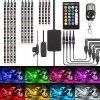 Nilight 12PCS Motorcycle RGB LED Light Strip Kit Under Glow