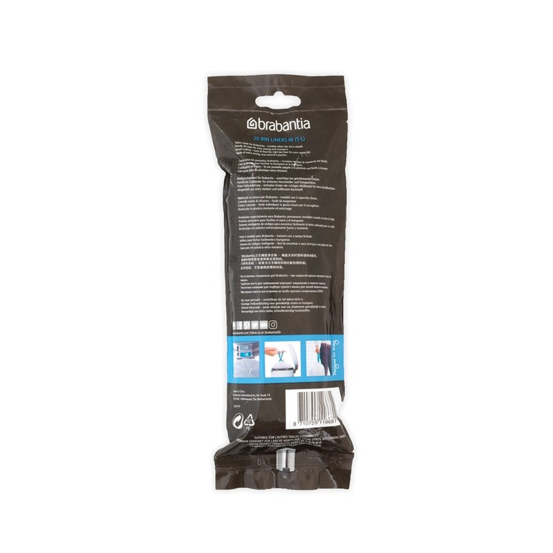 Brabantia Bin Liners (5 Litres (W) (60 Pieces)
