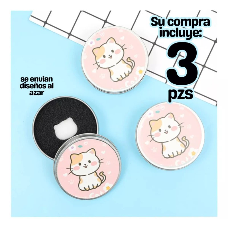 Universo en Linea Limpia Brocha En Seco Maquillaje Estuche Esponja