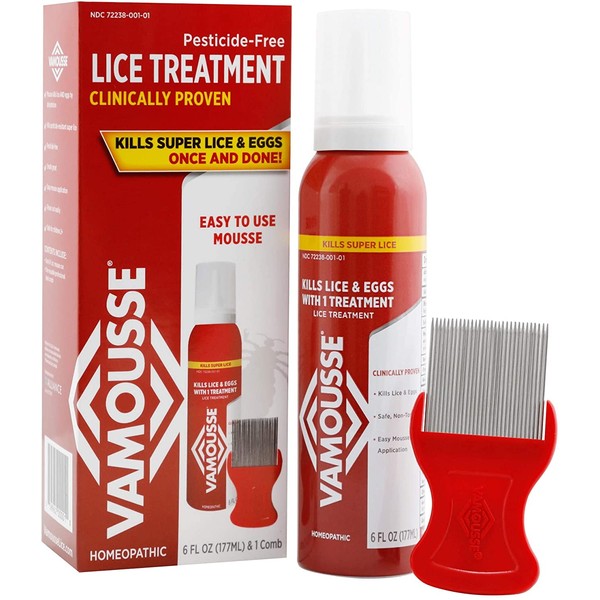 Vamousse Head Lice Treatment Homeopathic 6 fl oz