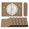JUCCWARM Faux Leather Placemats Set of 6,Heat Resistant Placemats for
