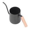 Black Stainless Steel Long Spout Drip Kettle Gooseneck Pour Over