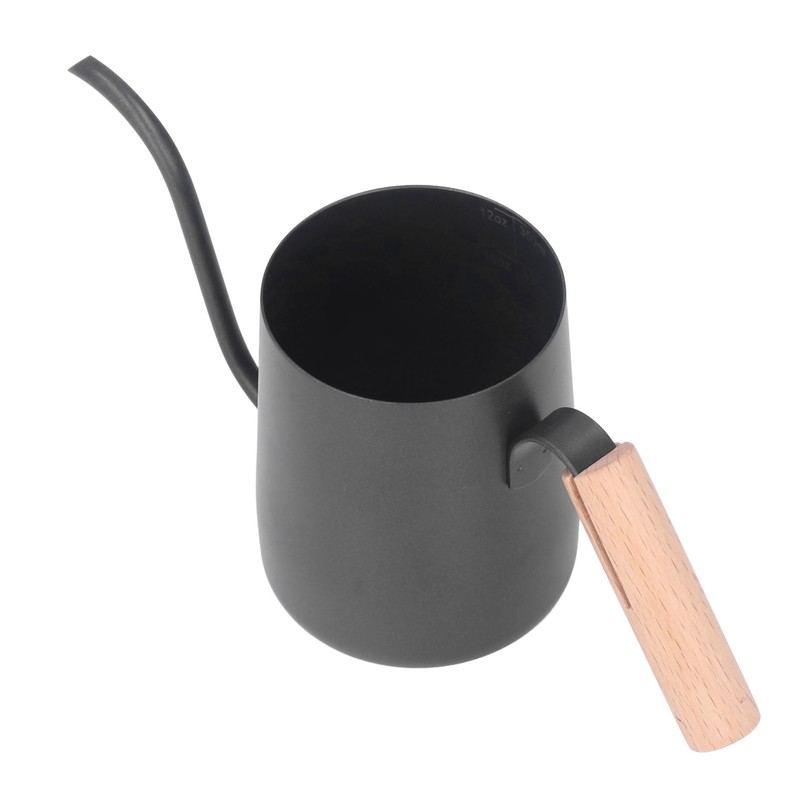 Black Stainless Steel Long Spout Drip Kettle Gooseneck Pour Over