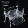 SIKGFPN Adjustable Turtle Basking Platform, 10-13" Wide, Slip-Resistant Ramp, Acrylic,