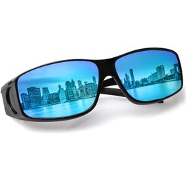 Fit Over Wrap Sunglasses Polarized Lens Wear Over Eyeglasses 100% UV Protection for Men and Women