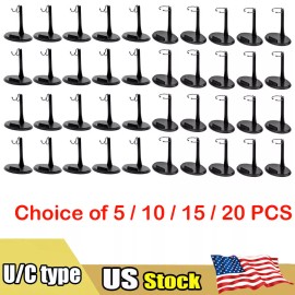 Unbranded 5/10/15/20PC 1/6 Scale Action Figure Display Stand Universal Oval Base U /C Type - C Type Stand, 5pcs