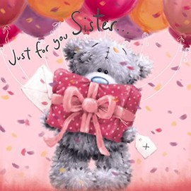 Me To You Bear Sister Softly Drawn Birthday Card
