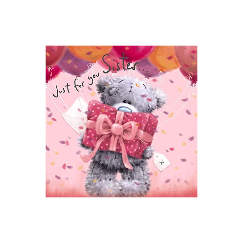 Me To You Bear Sister Softly Drawn Birthday Card