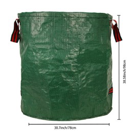 Toguma 2Pcs Reusable Yard Waste Bags Collapsible Trash Can Outdoor Garbage Can Yard Leaf Waste Bag Leaf Collector Garden Bag Yard Waste Bin for Leaves (Black Green)