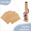 Danchet Saxophone Accessories,Soprano Sax Cork Replacement Kit,2 pcs Saxophone Cork,