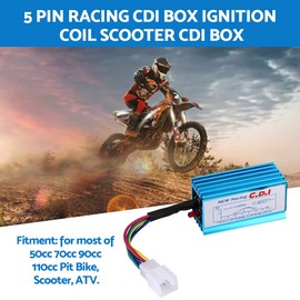 Keenso Motorrad CDI Box, Motorrad Zündspule 5 Pin Racing CDI Box für Motorrad 50cc 70cc 90cc 110cc Pitbike Roller ATV