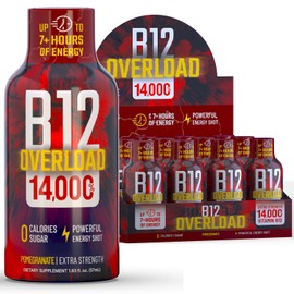 B12 Overload Energy Shots Pomegranate - 12pk Shots