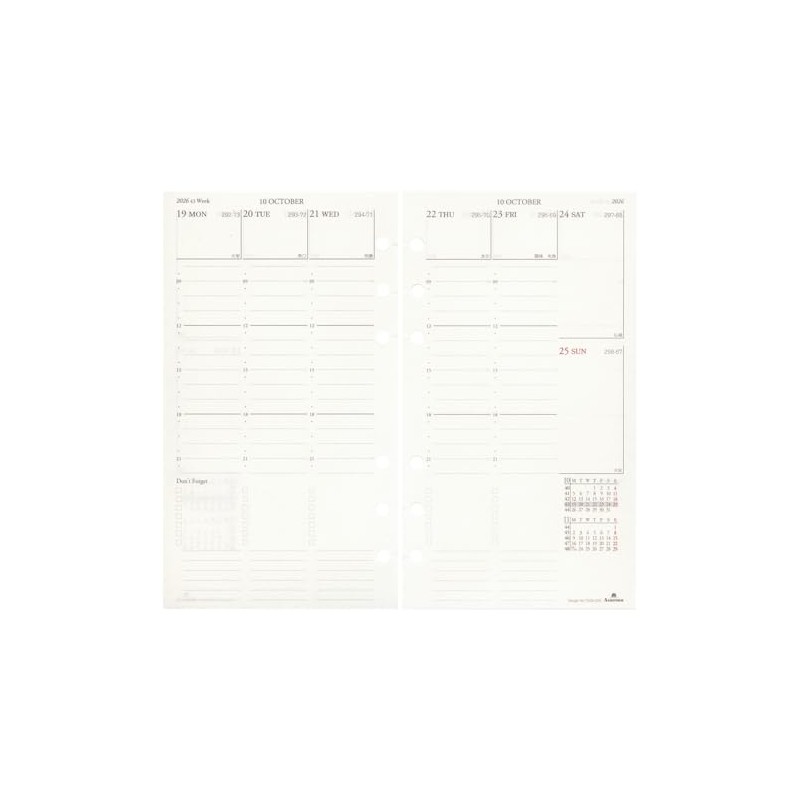 2026 Bible Size Grace Weekly Diary Time Weekly Personal Organizer