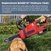 10" Chainsaw Chain Replacement for BAUER 64940 20V Cordless Chainsaw,