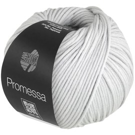 LANA GROSSA Promessa Soft Filled Tubular Yarn Made of Organic Cotton and Polyamide Hand Knitting Yarn Made of 70% Organic Cotton and 30% Polyamide 50 g Wool for Knitting and Crocheting 125 m Yarn