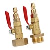 2pcs Brass Winterize Blowout Adapter 3/4 Internal and External Thread