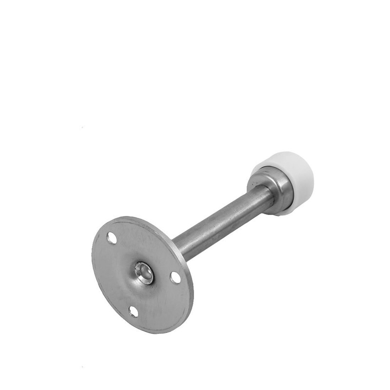 uxcell 4-inch Long Metal Floor Mounted Door Stop Stopper Bumper