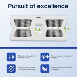 ICEPURE RAF-1 Refrigerator Air Filter Replacement for Frigidaire FRGPAAF1 PureAir Air Filter AF-1, FRGPAAF1, 4 PACK