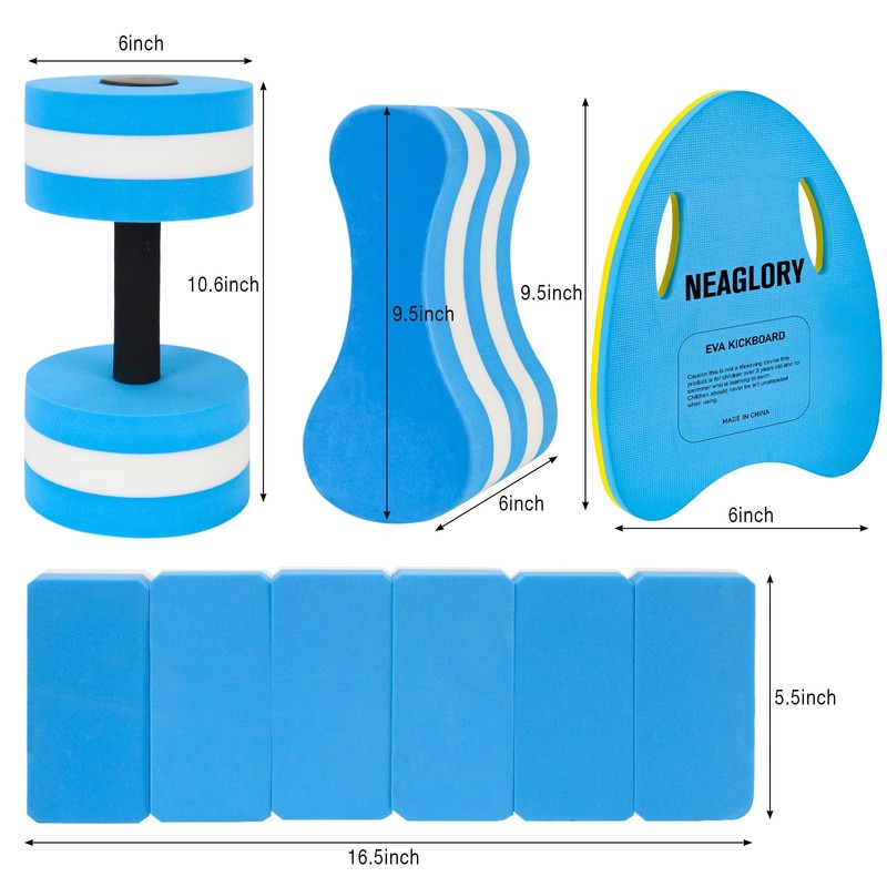 NEAGLORY Swimming Pull Float, Soft Swimming Float Kickboard, EVA 5-Layer