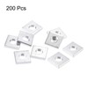 sourcing map Square Nuts, M5x10mmx2mm Zinc-Plated Metric Coarse Thread Assortment