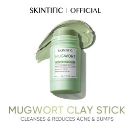 SKINTIFIC Mugwort Acne Clay Stick Niacinamide Salicylic Acid Treating Redness X1