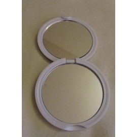 Sassy & Chic New Sassy & Chic White Plastic Compact Mirror Crystals I Heart You Perfect Gift