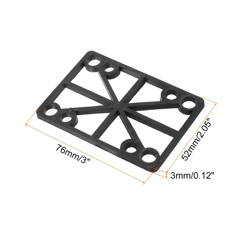 PATIKIL 4mm (0.16") Skateboard Riser Pads, 20 Pack Plastic Longboard