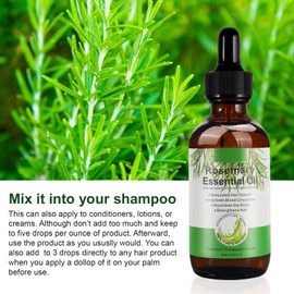 Rosmarin Öl für Kopfhaut und Haar,Naturreines Rosmarinöl Haare Stimuliert das Haarwachstum, Ätherisches Rosmarinöl für Haare, Rosmarin Öl für Kopfhaut 60ML