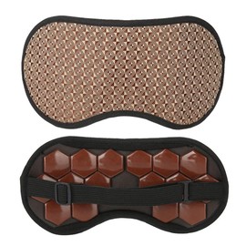 Jade Eye Mask, Anti Aging Face Sleep Eye Mask Jade Mask Jade Stones Cool Sleep Eye Mask Eye Treatment Massager Eye Covers(Germanium stone)