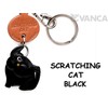 Black Cat Kakakaki Genuine Leather Cat Keychain Bankakraft Leather Story
