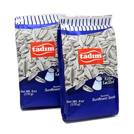 Tadim Sunflower Seeds 6 Oz New Date (Extra Salted, Pack of 2)