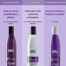 Purple Toning Anti-Brassiness Shampoo Jayli (Sulfate, Salt & Paraben Free)