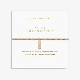 Joma Jewellery A Little Gold FRIENDSHIP Bracelet | 17.5cm Stretch Adjustable Wrist Stacking Bracelet