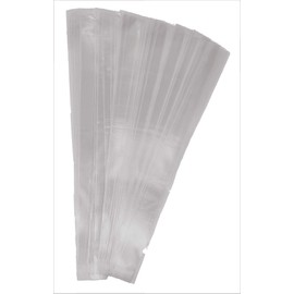 CuteBox 1.4Mil 100pcs 1" x 10" Clear Flat Re-Sealable Food Grade Cellophane OPP Bags for Candies, Cookies, Baked Goods, Packaging and Retail, Merchandise, Storage, Organization…