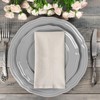 Set of 40 Cotton Linen Dinner Napkins Bulk 16 x