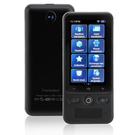 Language Translator Device No Needed, 2024 ChatGPT AI Translator Device, 138 Languages Supported, Support WiFi/Offline/Photo, for Travel Learning Business