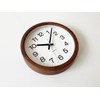 KATOMOKU Muku Clock 16 Walnut Radio Clock Continuous Second Hand