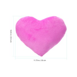 Holibanna Heart Decor 2pcs Heart Plush Pillow Pink Heart Shaped Pillows Baby Pillow Fluffy Pillows Red Car Decor Decorative Pillows Red Heart Pillow Cushion Child Wedding Purple Pp Cotton