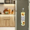 Rumyve Collapsible Washable Wall Hanging Bag, Sunflower Plastic Bag Cage,
