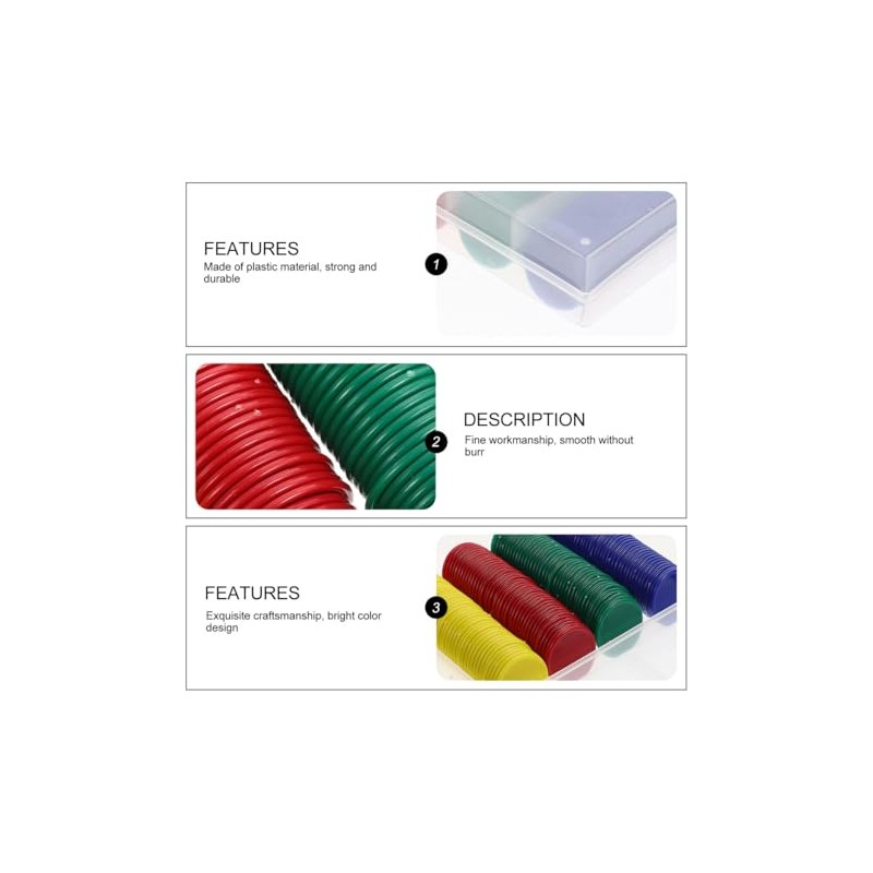 Abaodam 320 De De Plástico Multicolor 1.49In para Juegos De