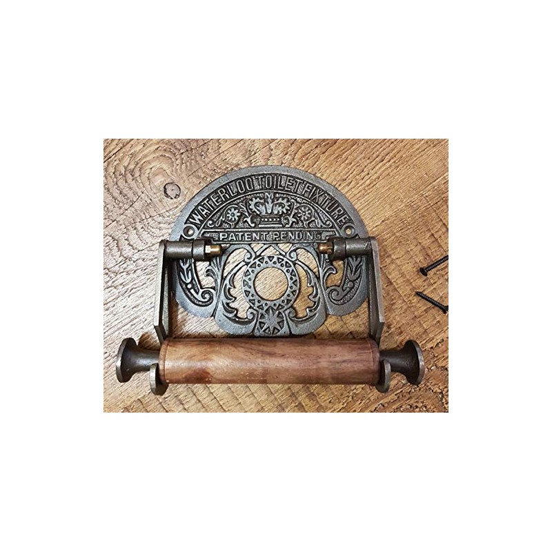 Cast Antique Iron Toilet Roll Holder Waterloo