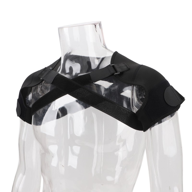 Double Shoulder Support Brace Adjustable Sweat Wicking Prevent Injuries Shoulder