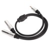3.5mm to Dual 6.35mm Cable Male to Dual Female Plug