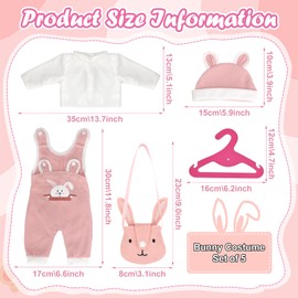 LETTERASHQP Clothing Outfits for Baby Dolls Doll Clothes Baby Born Clothes Outfits Baby Born Accessories Baby Doll Clothing Accessories (C)
