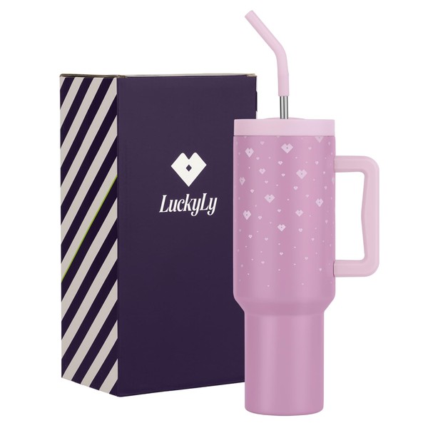 LuckyLy Vaso Térmico de Acero Inoxidable 40 Oz (1200ML) para