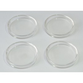 Pianelli Set of 4 Pianelli Clear Piano Coasters 70mm Floor Protector